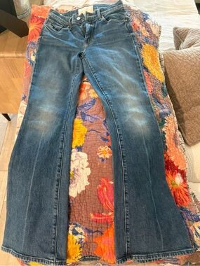 MOTHER Women's Dark Blue Flare Jeans